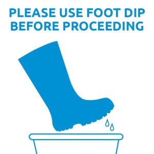Foot Dip Sign